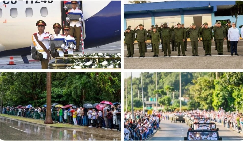 الرئيس الكوبي يستقبل رفات شهداء كوبيين سقطوا دفاعًا عن سيادة فنزويلا