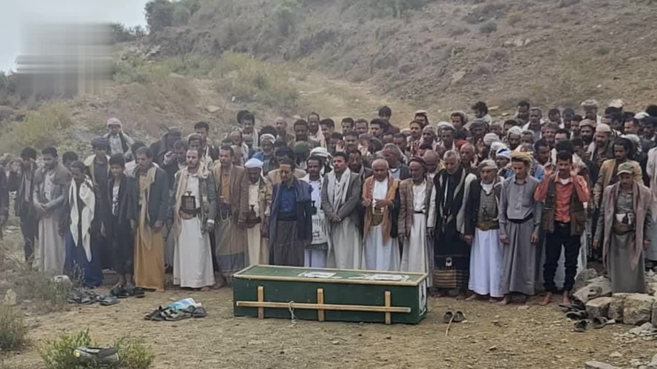 تشيّيع جثمان الشهيد يحيى النزيلي في المحويت