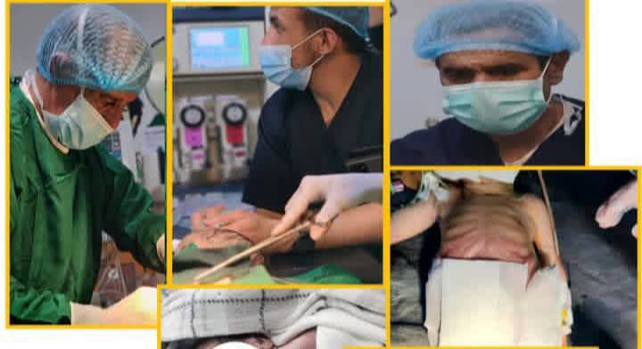 نجاح عملية جراحية دقيقة لمولود في مستشفى ذمار