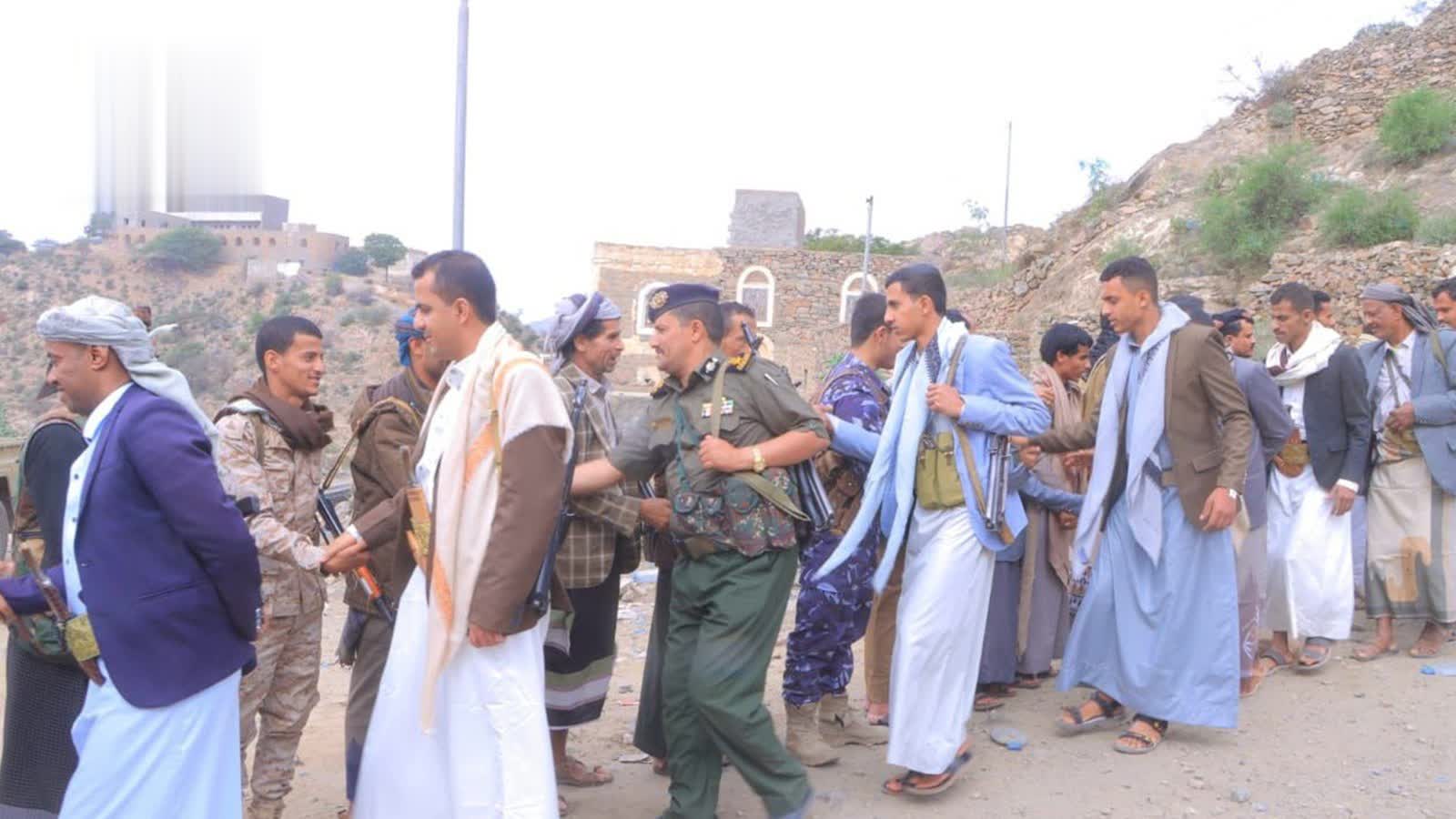 تفقد أحوال المرابطين في مديريات تعز