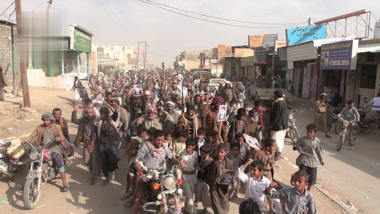 مسيرات حاشدة في الجوف تضامناً مع إيران وتأكيدا على الجهوزية للجولة القادمة مع العدو