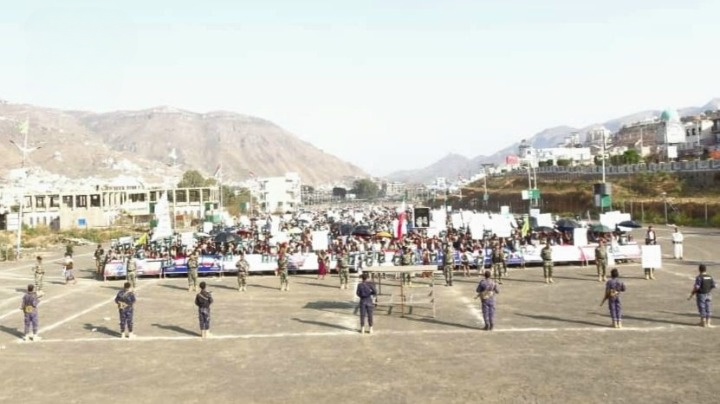 مسيرات حاشدة في إب إحياءً ليوم القدس العالمي وتجديدًا للعهد بنصرة فلسطين