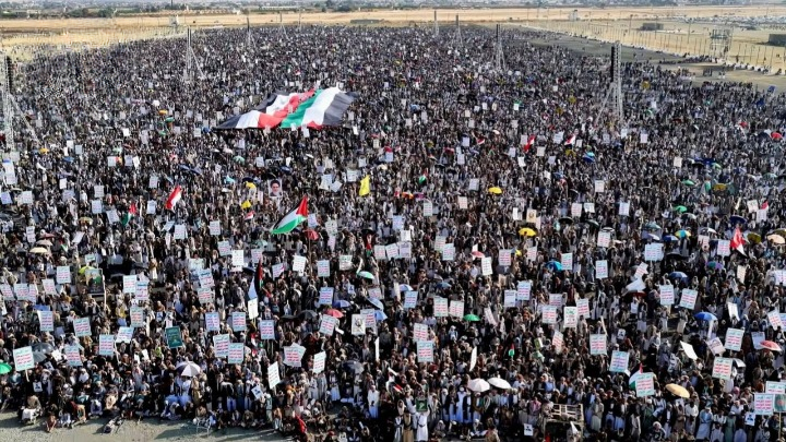 مسيرات حاشدة في صعدة إحياءً ليوم القدس العالمي وانتصارًا لفلسطين