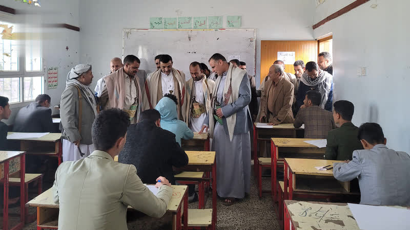 محافظ حجة يدشن اختبارات الشهادة الثانوية العامة