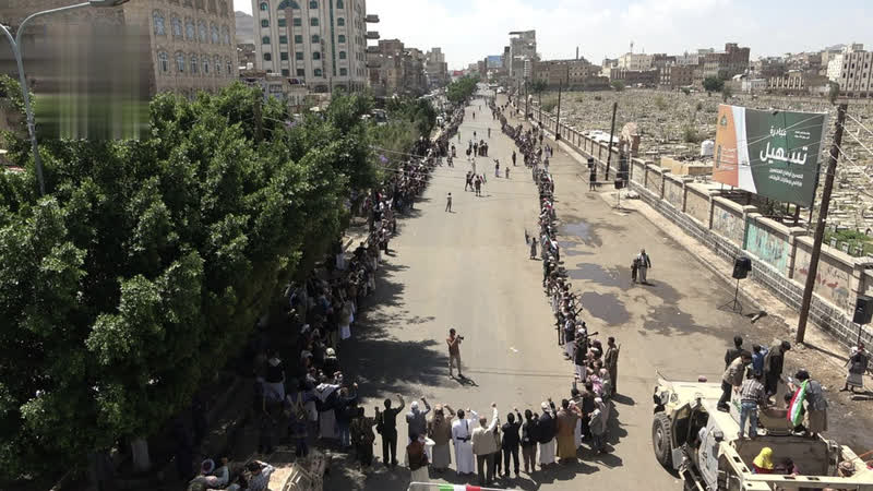 وقفة حاشدة في مديرية الصافية تبارك الانتصار التاريخي لإيران ومحور المقاومة