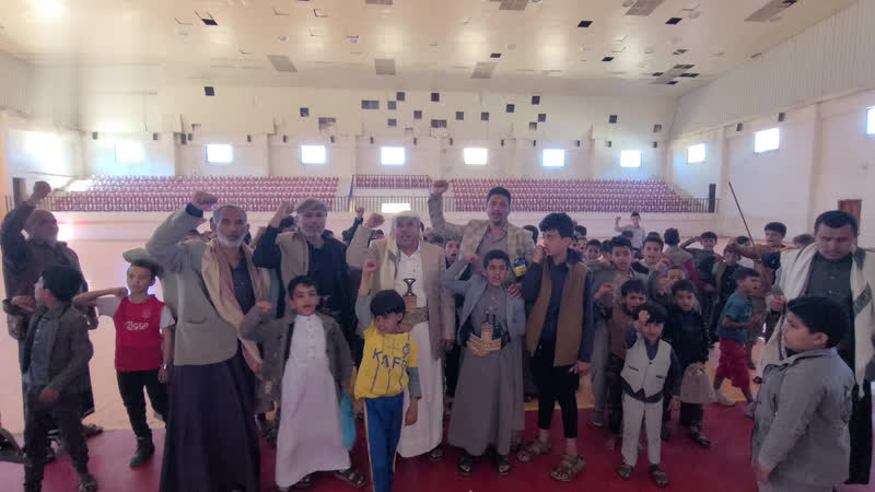 نشاط رياضي لطلاب الدورة الصيفية في المحويت