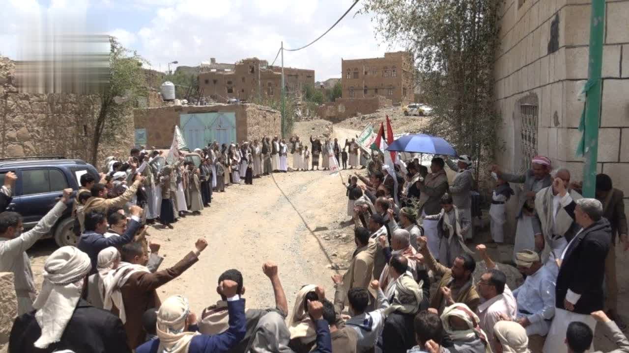 وقفات حاشدة في محافظة صنعاء إحياءً لذكرى الصرخة وإعلان البراءة من الأعداء