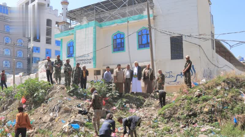 تدشين حملة نظافة ورفع مخلفات السيول في إب