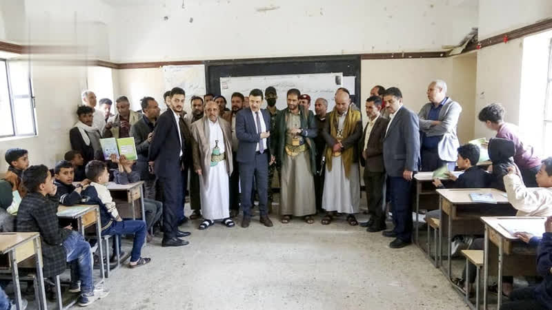 تفقد سير الاختبارات والدورات الصيفية في بعدان بإب