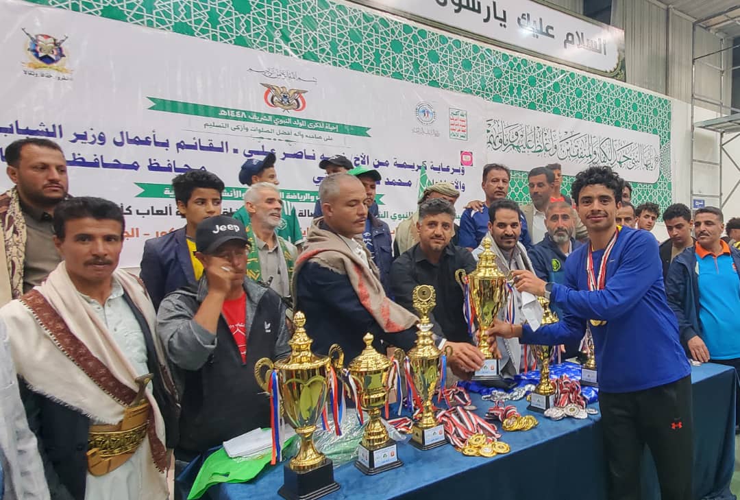 الشرارة بطل كرة القدم.. والحسولي وموسى يتوجان بسباق الطريق في ختام دورة المولد النبوي بذمار