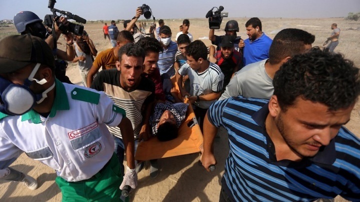 إصابة مواطن فلسطيني برصاص العدو الصهيوني في غزة