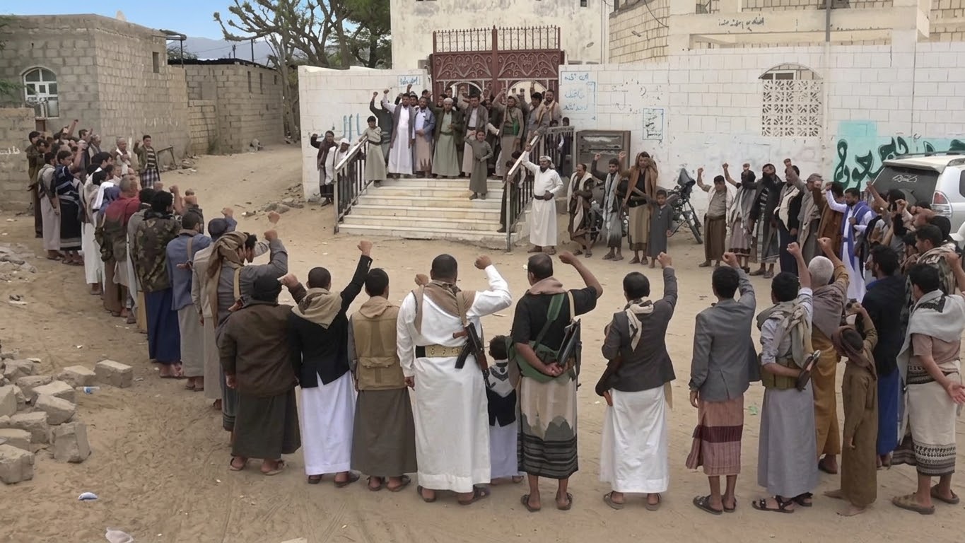 وقفات حاشدة في مأرب تؤكد الجهوزية والنفير العام لردع العدو السعودي