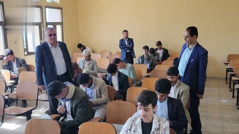 تدشين اختبارات الفصل الدراسي الأول في جامعة المحويت